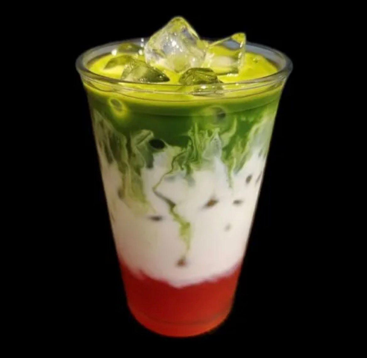 Ice Strawberry Matcha Latte